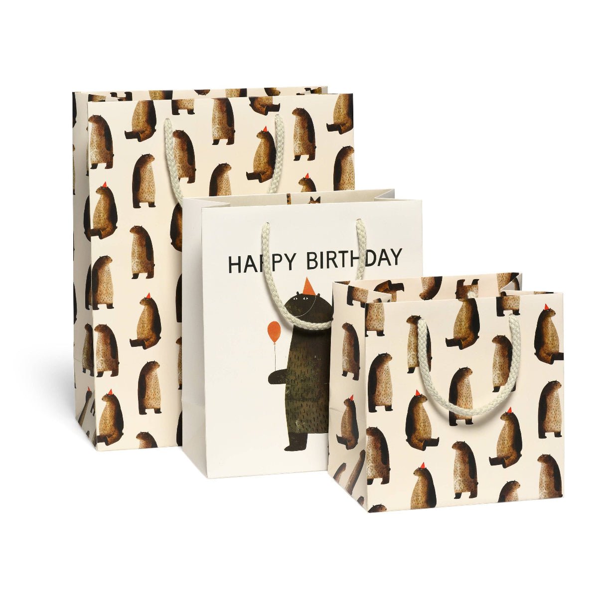 Party Bear Gift Bags: Medium - Twirls + Twigs