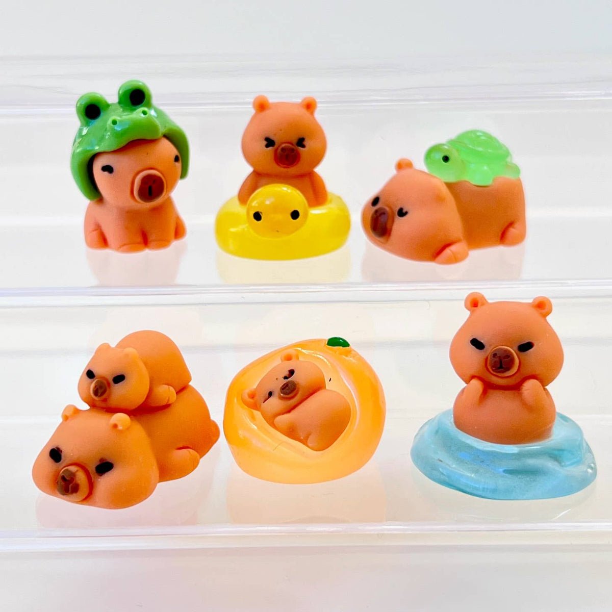 Cute Capybara Miniature Figurines - Twirls + Twigs