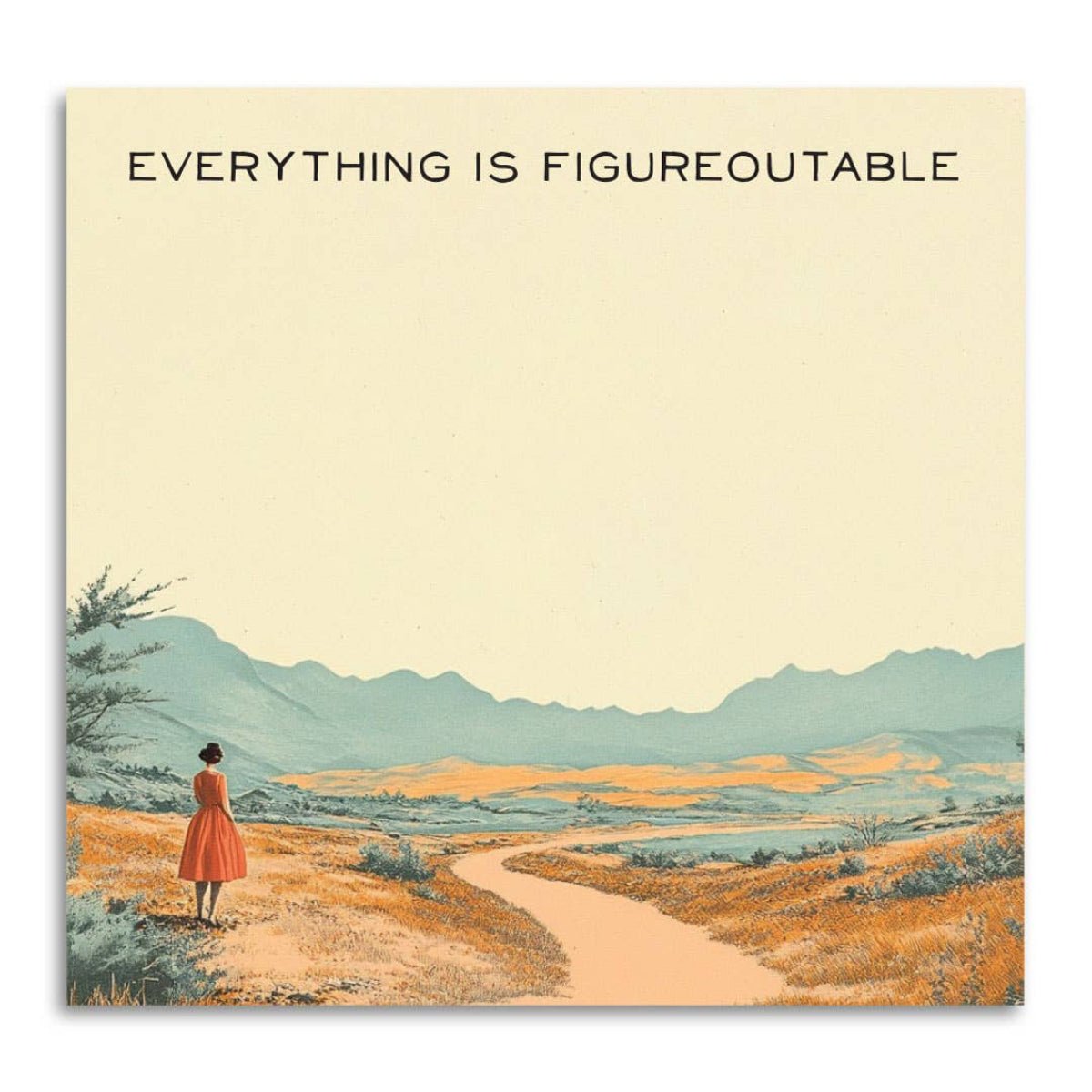 Everything is Figureoutable - Motivational Sticky Note Pad - Twirls + Twigs