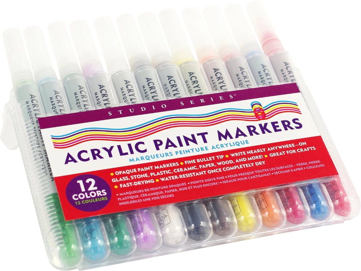 Studio Series Acrylic Paint Markers (Set of 12) - Twirls + Twigs