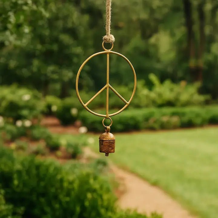 Air Element Peace Bell Wind Chime - Fair Trade Garden - Twirls + Twigs
