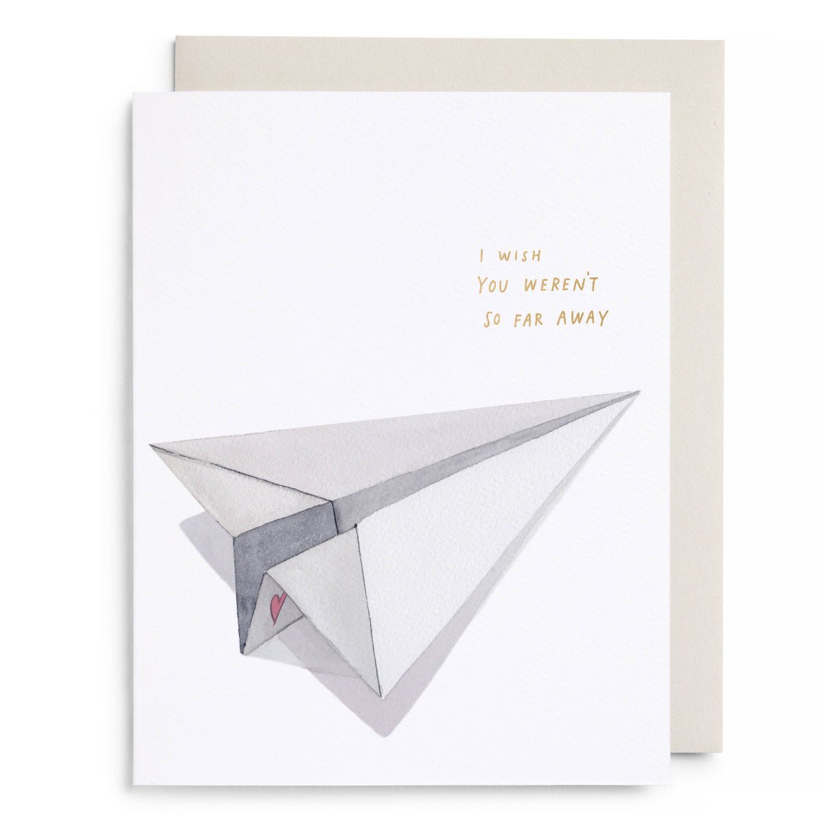 Paper Airplane Love and Friendship Greeting Card - Twirls + Twigs