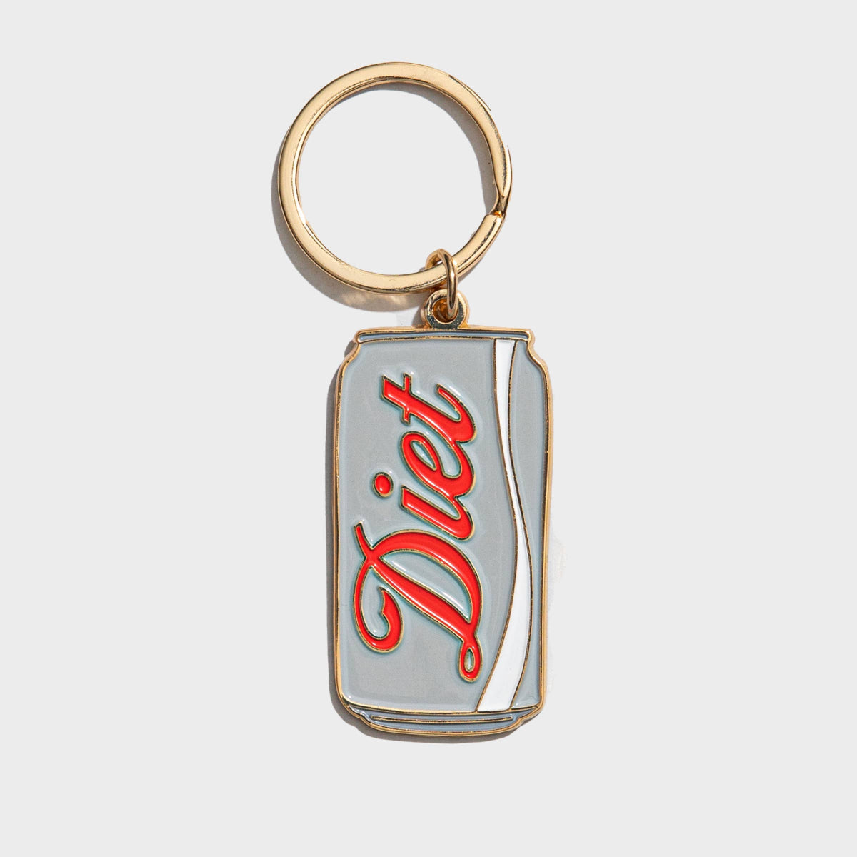 Diet Soda Can Enamel Keychain Bag Charm - Twirls + Twigs
