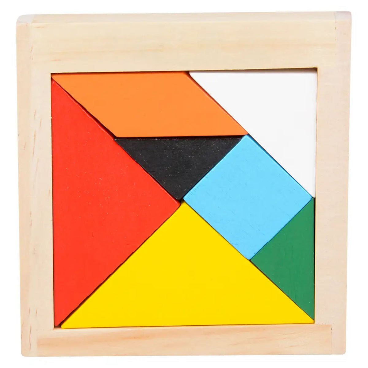 (T) 4" Wooden Tangram Puzzles - Twirls + Twigs