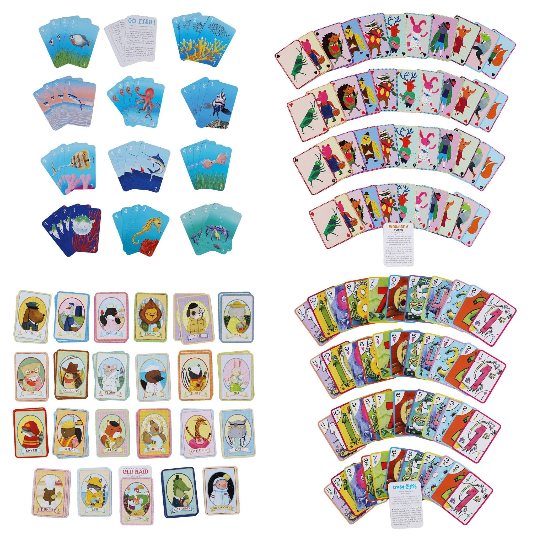Cute mini Card games - Twirls + Twigs