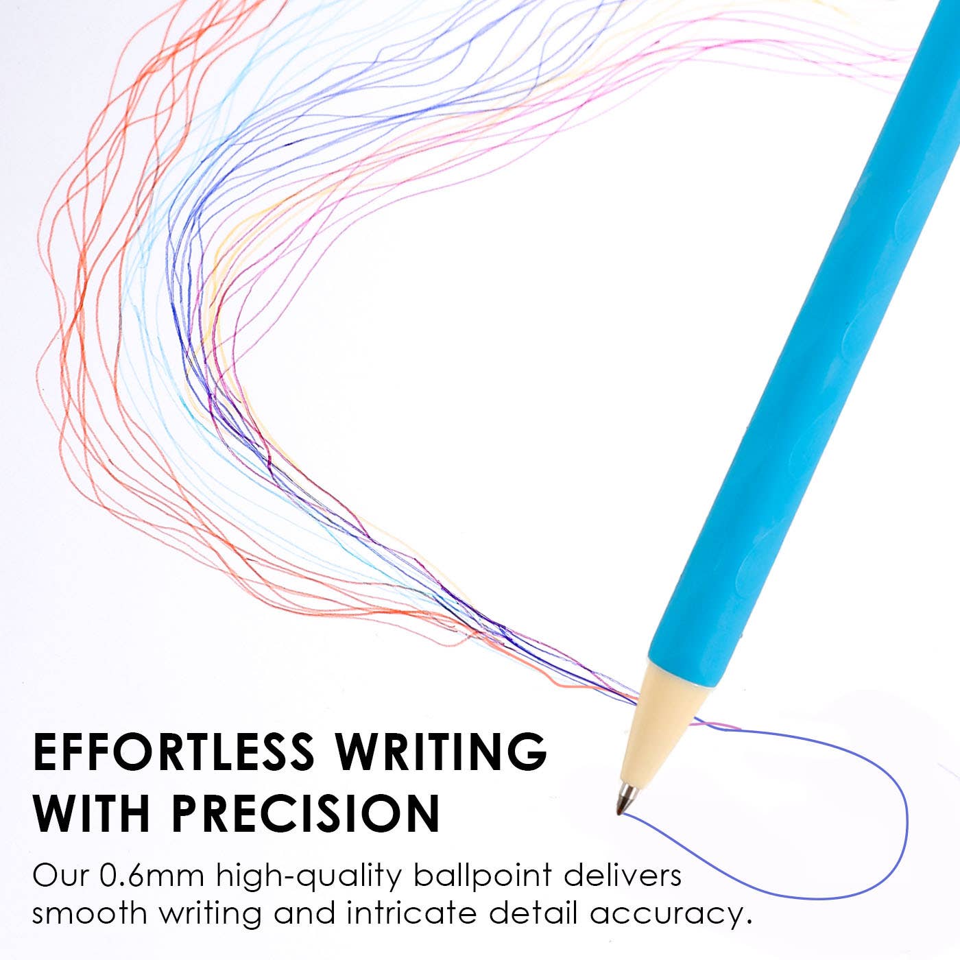 Medium Point Erasable Gel Pen Set: Whimsical Whirls of 9 - Twirls + Twigs