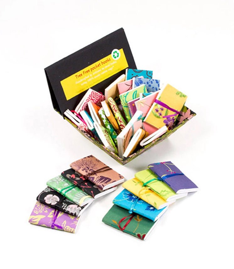 Mini Notebooks - Recycled Paper - Twirls + Twigs