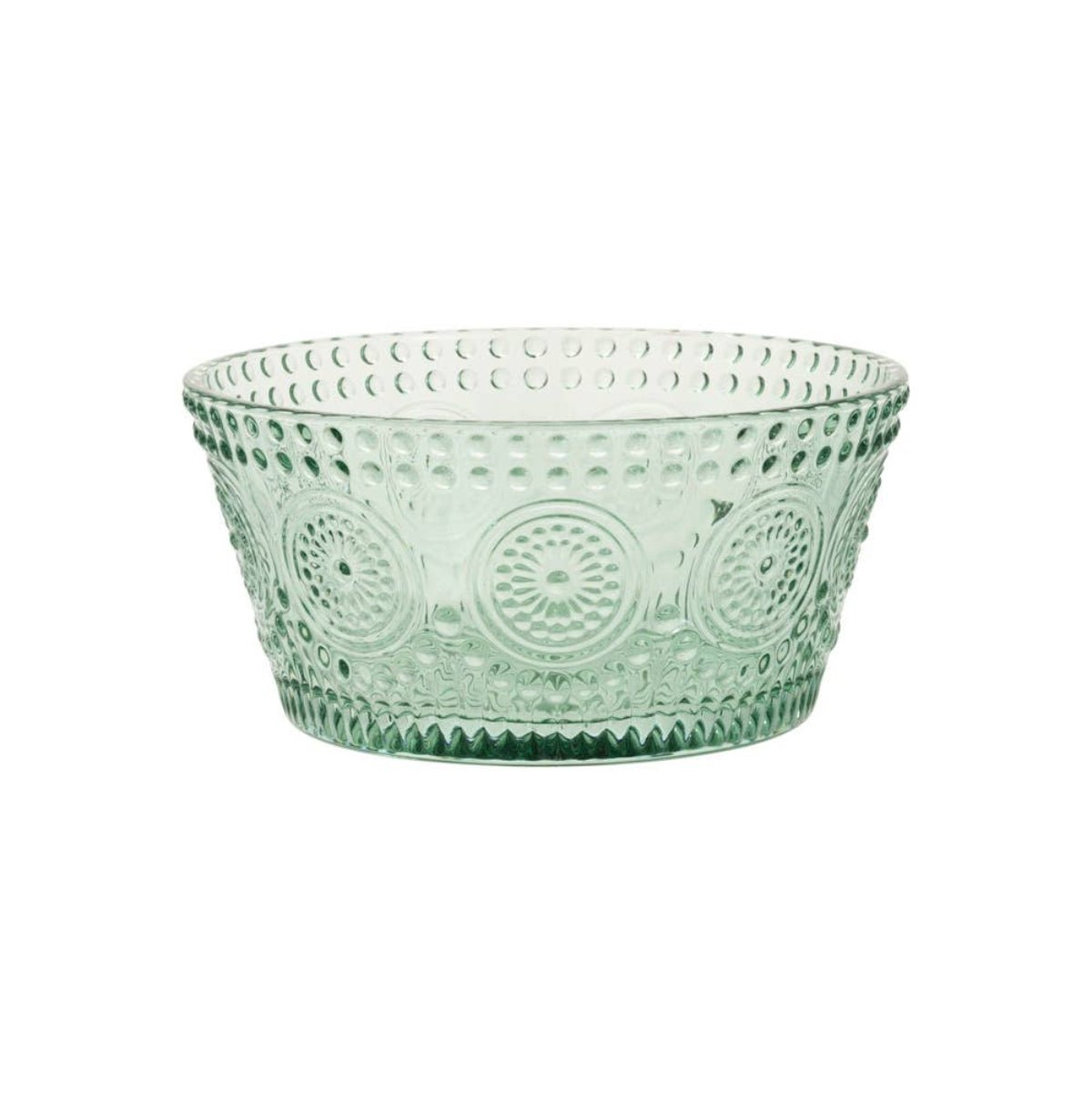 Codi Glass Bowl - 4.75" Dia Sage - Twirls + Twigs