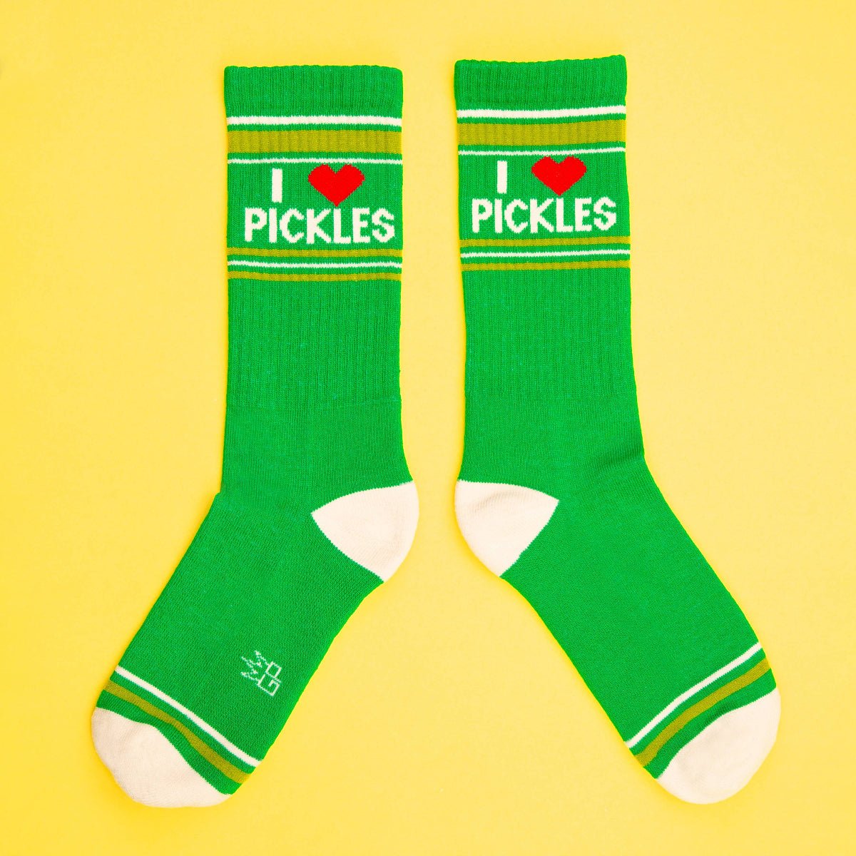 I Love Pickles Gym Crew Socks - Twirls + Twigs