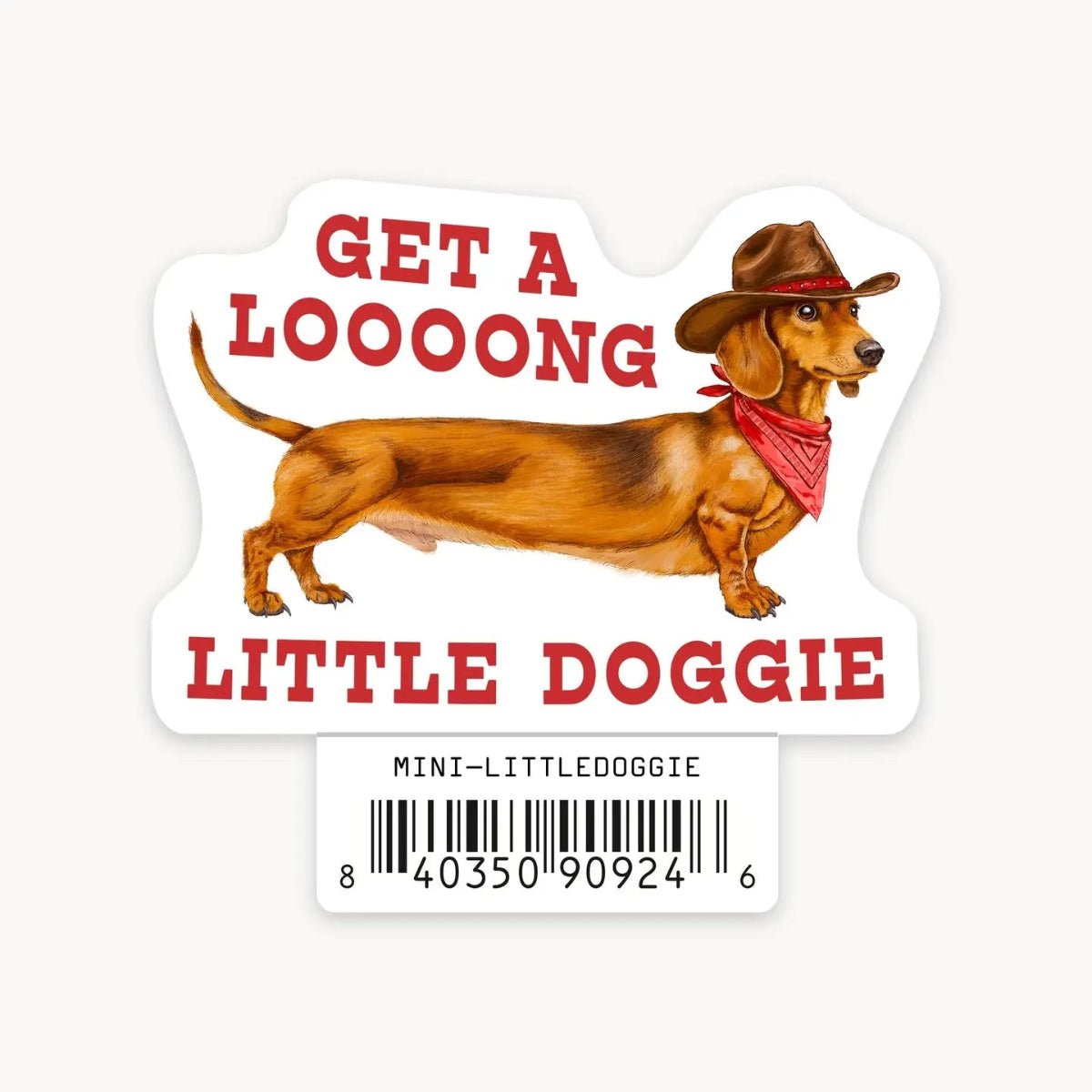 Little Doggie - Mini Sticker - Twirls + Twigs