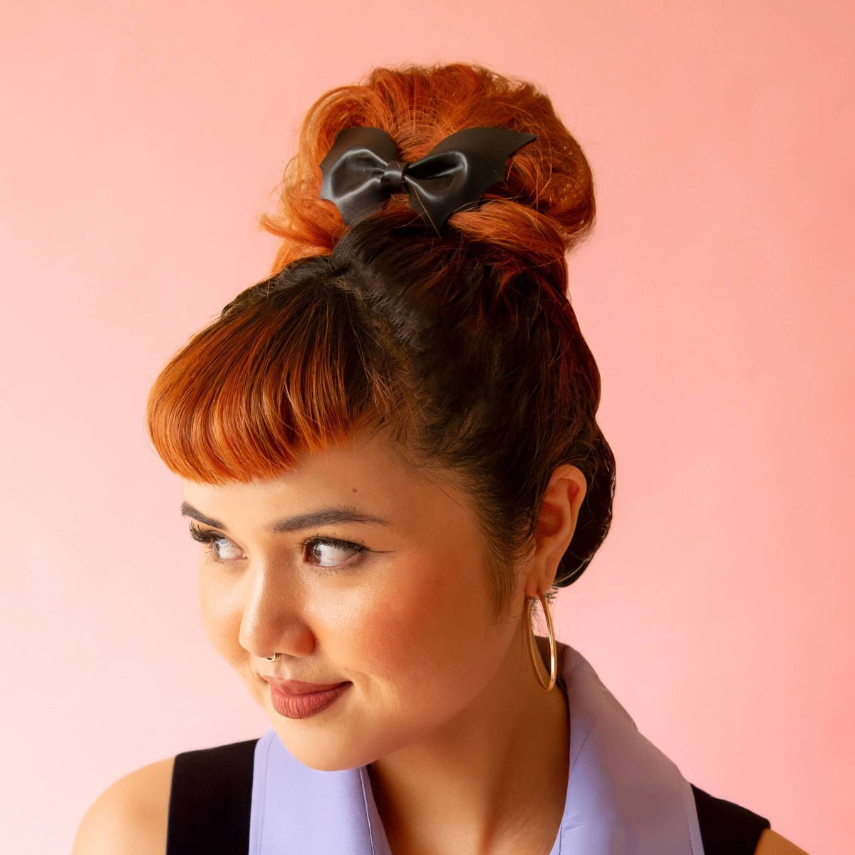 Leather Bat Halloween Hair Clip - Twirls + Twigs