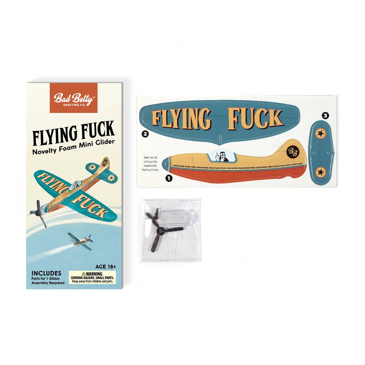 Novelty Toy Foam Glider Flying Fuck - Twirls + Twigs