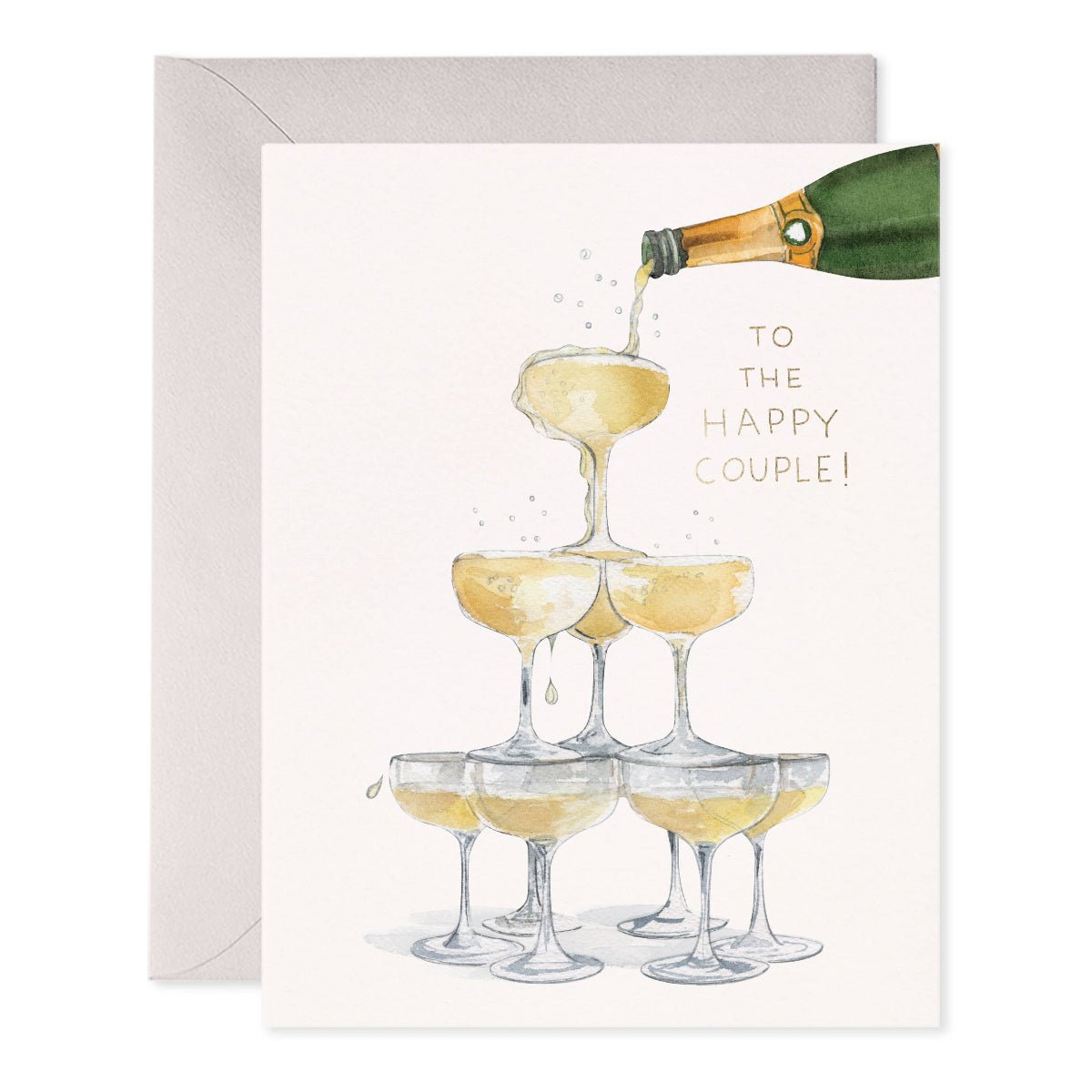 Champagne Tower Greeting Card - Twirls + Twigs