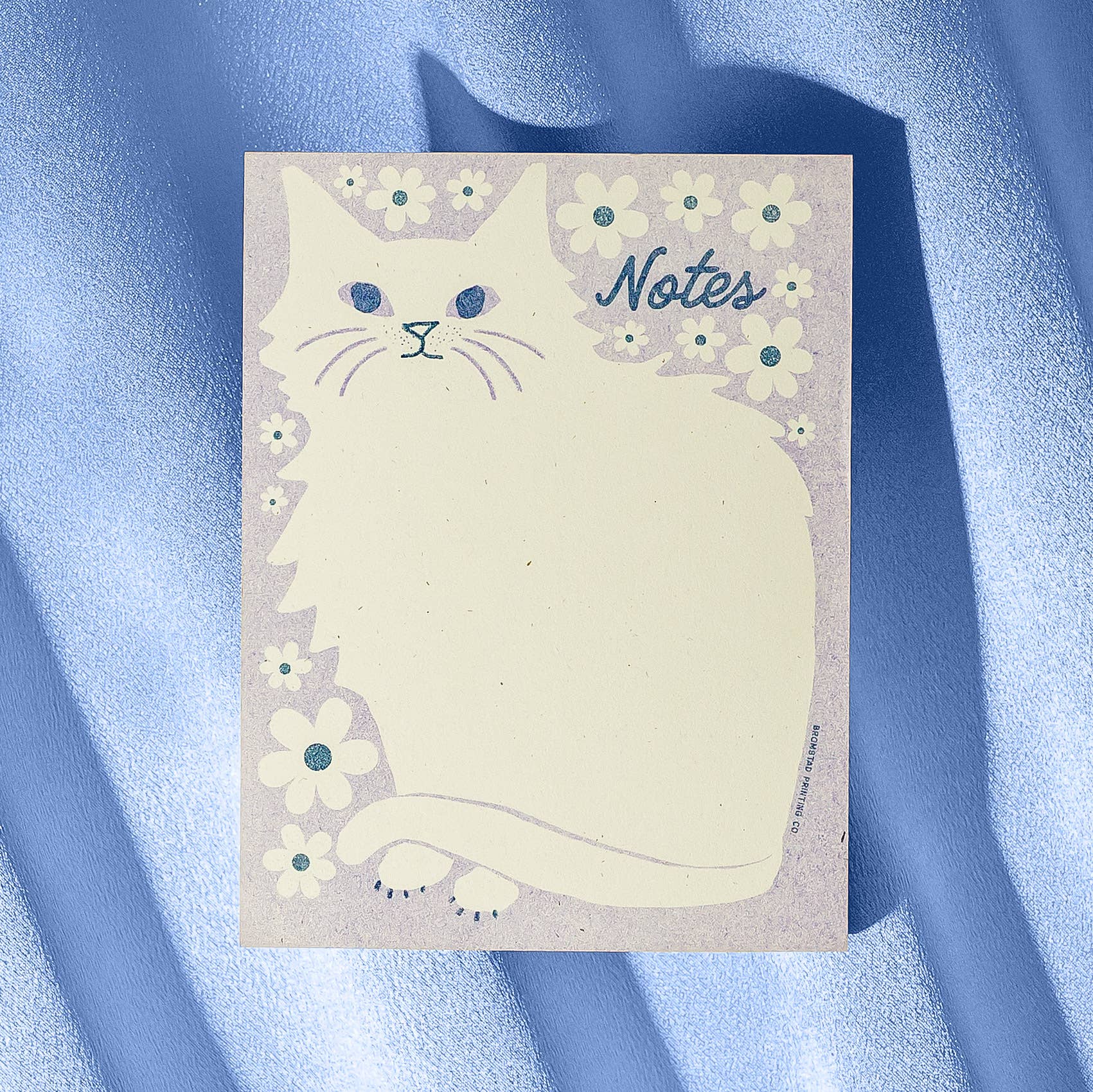 Negative Space Floral Cat - A2 Notepad - Twirls + Twigs
