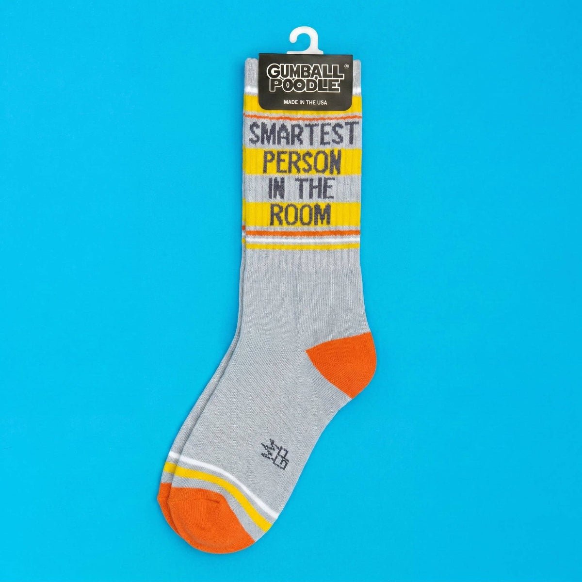 Smartest Person In The Room Gym Crew Socks - Twirls + Twigs