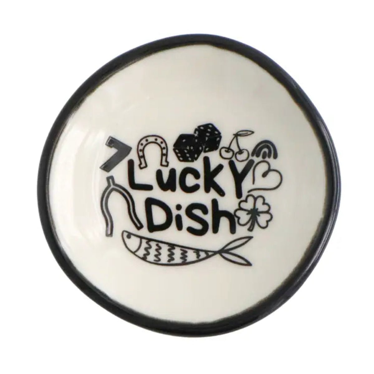 Ring Dish Lucky w/ Symbols - Twirls + Twigs
