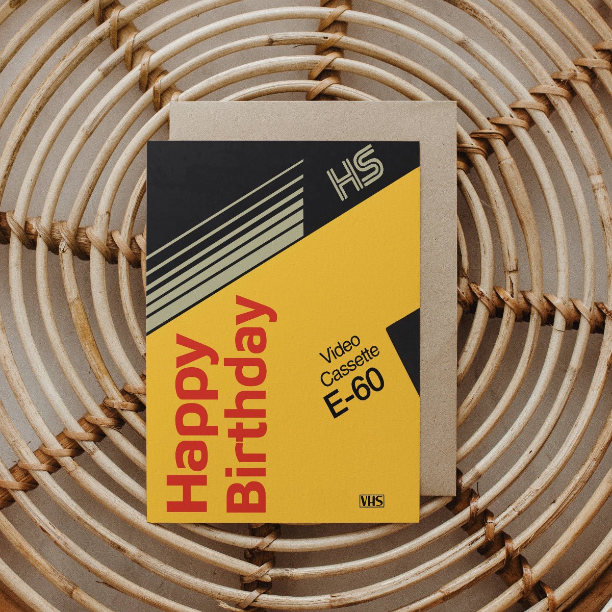 VHS Retro Kodak Inspired Happy Birthday Card - Twirls + Twigs