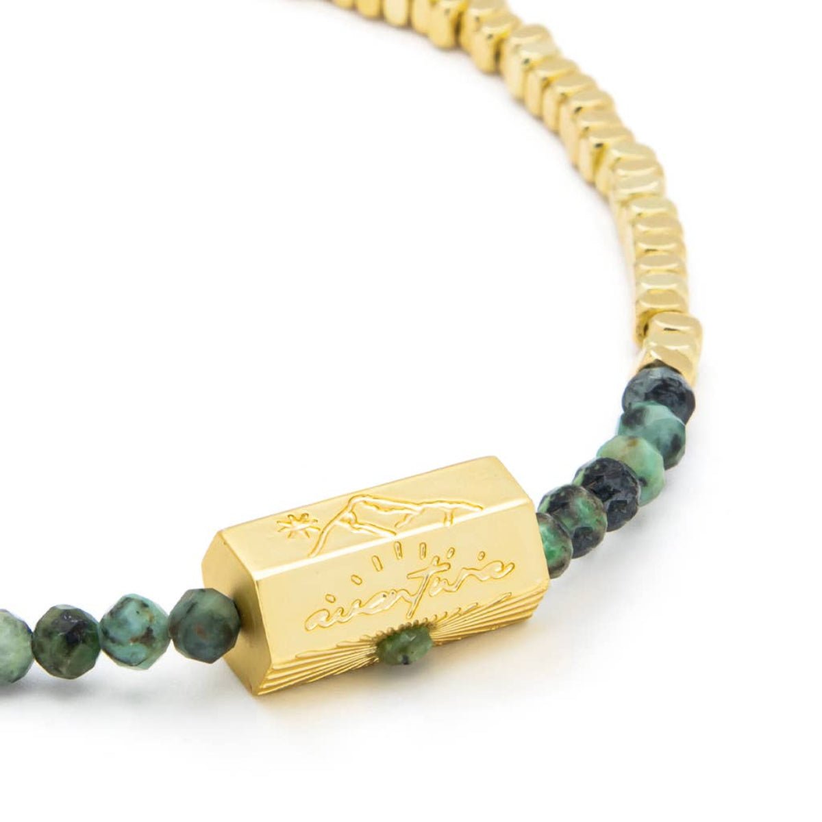 Stella Bracelet - Transformation/African Turquoise/Gold - Twirls + Twigs
