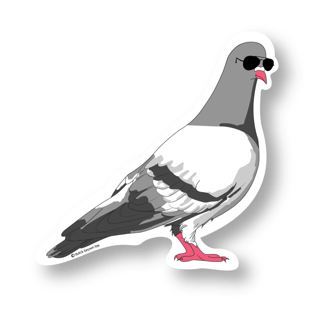 Pigeon Sticker - Vinyl Sticker - Twirls + Twigs