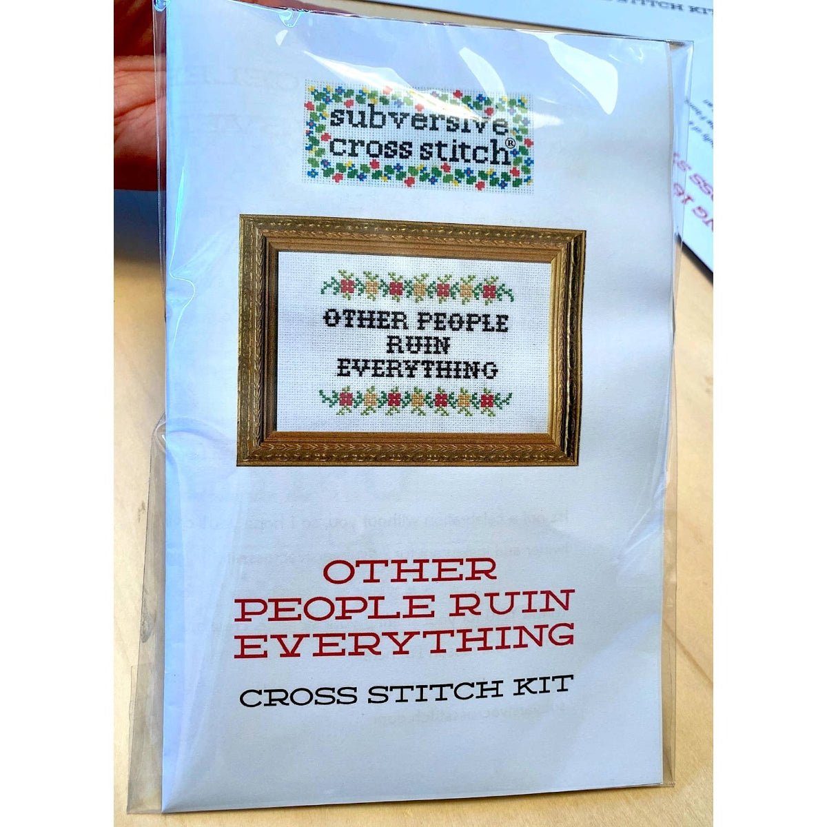 Your Anxiety is Lying to You Deluxe Cross Stitch Kit - Twirls + Twigs