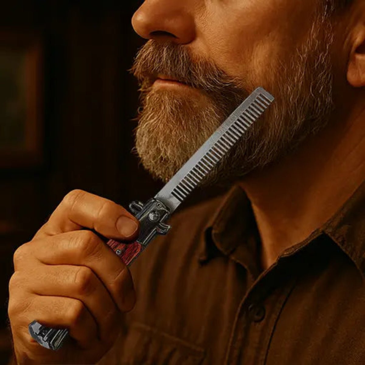 Switchblade Comb – Spring - Action Grooming Tool - Twirls + Twigs
