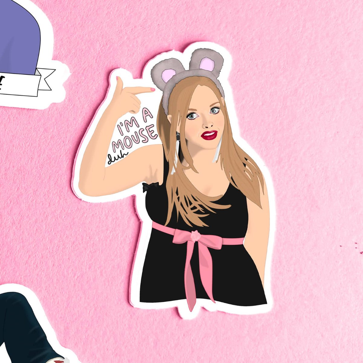 Mean Girls Karen I'm A Mouse Duh Halloween Sticker - Twirls + Twigs