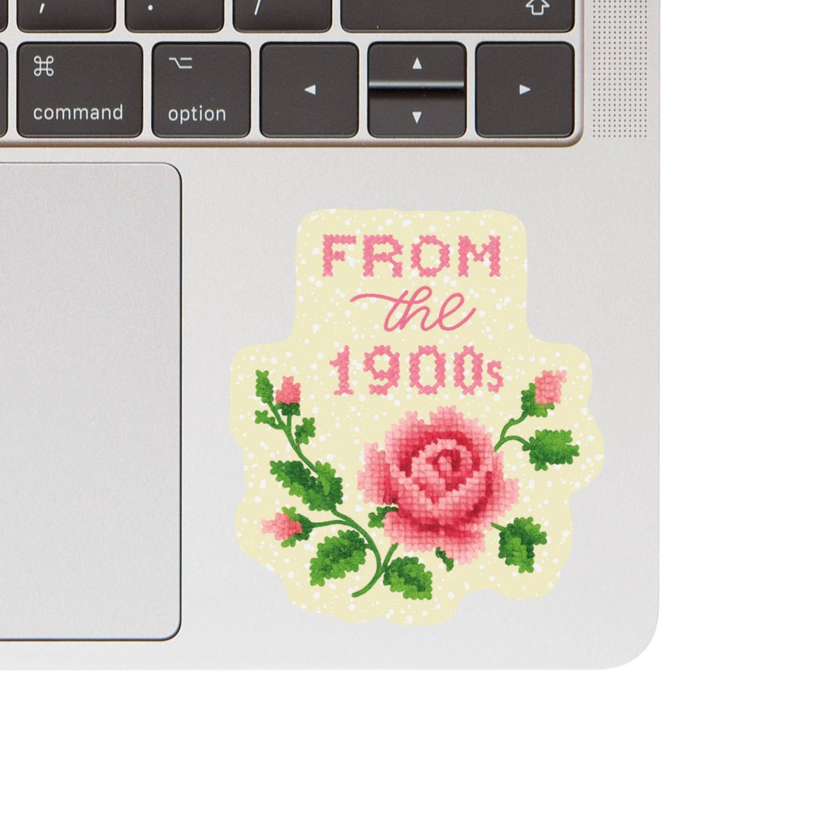 Funny Clever 1900 Cross Stitch High Quality Vinyl Sticker - Twirls + Twigs