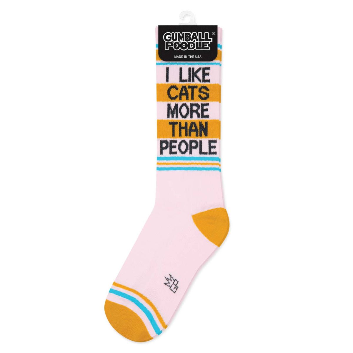 I Like Cats More Than People Gym Crew Socks - Twirls + Twigs