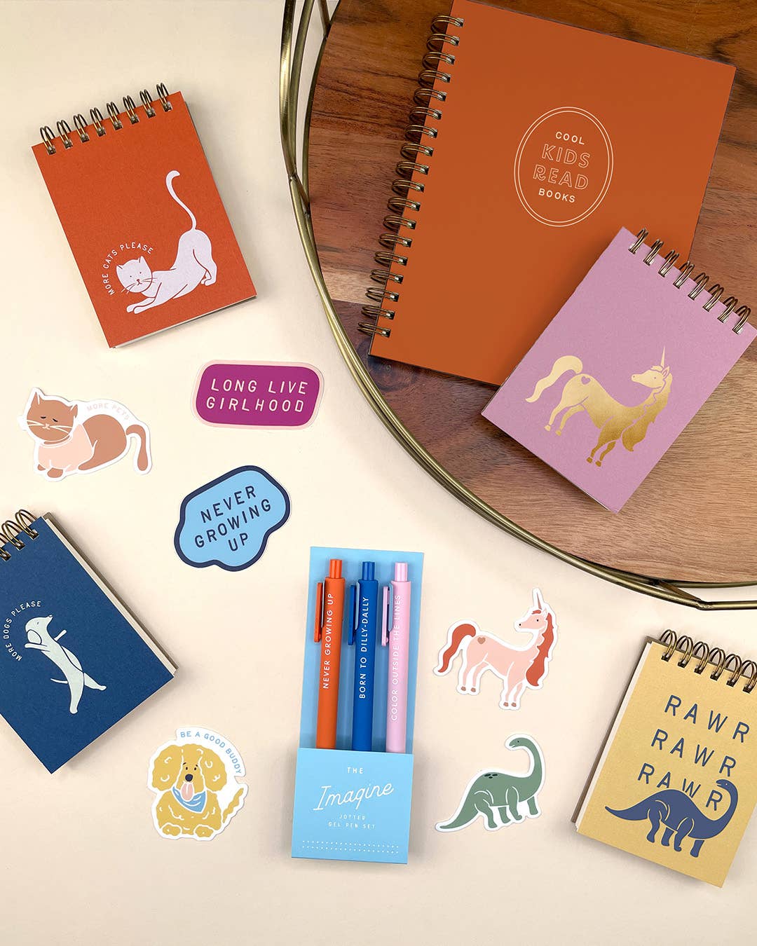 Imagine Jotter Gel Pen: Set of 3 - Twirls + Twigs