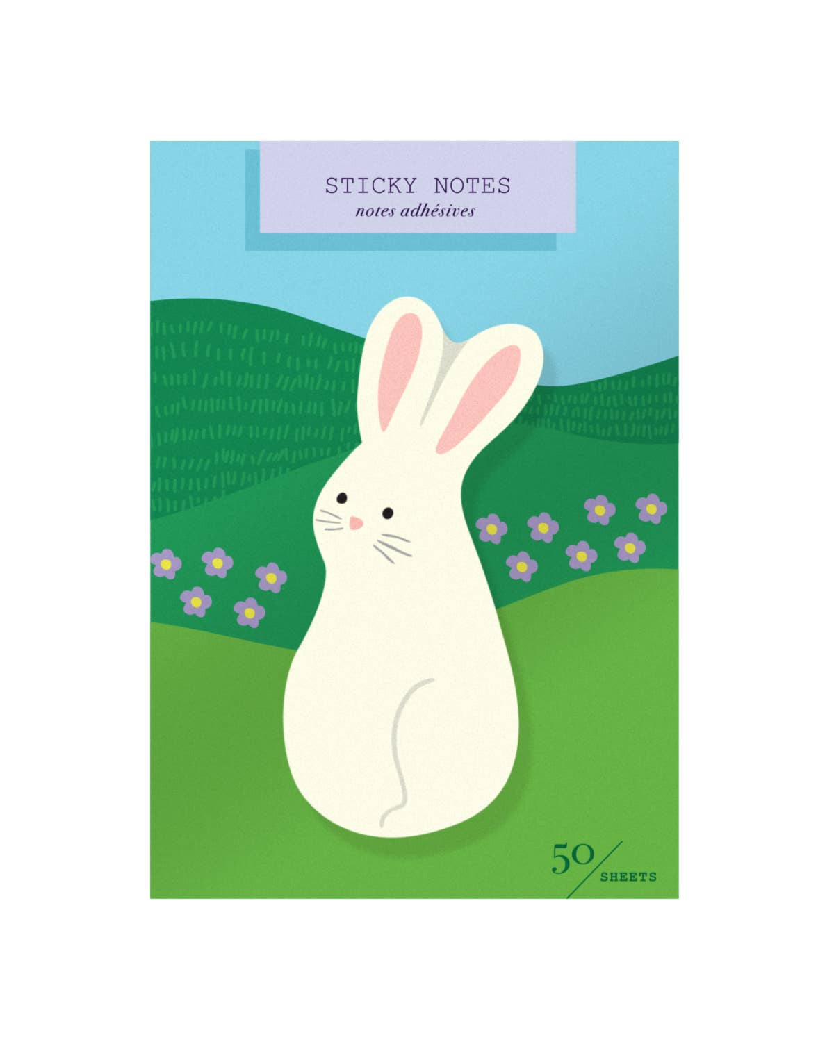 Bunny Die Cut Sticky Notes - Twirls + Twigs