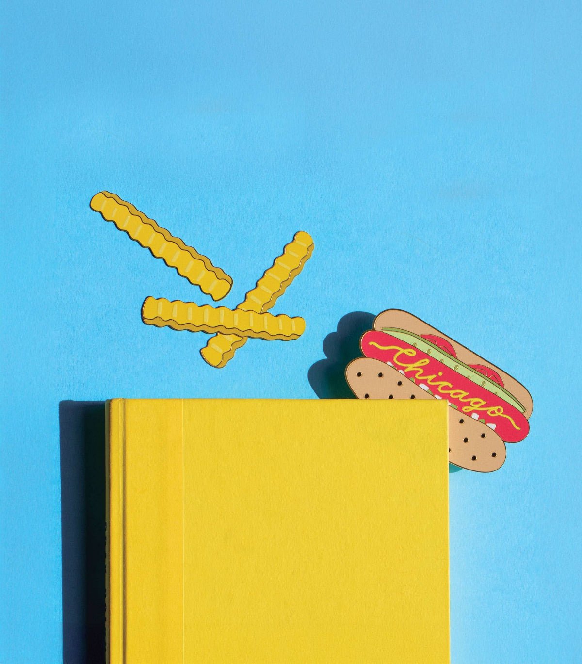 French Fries Enamel Brass Bookmark - Twirls + Twigs