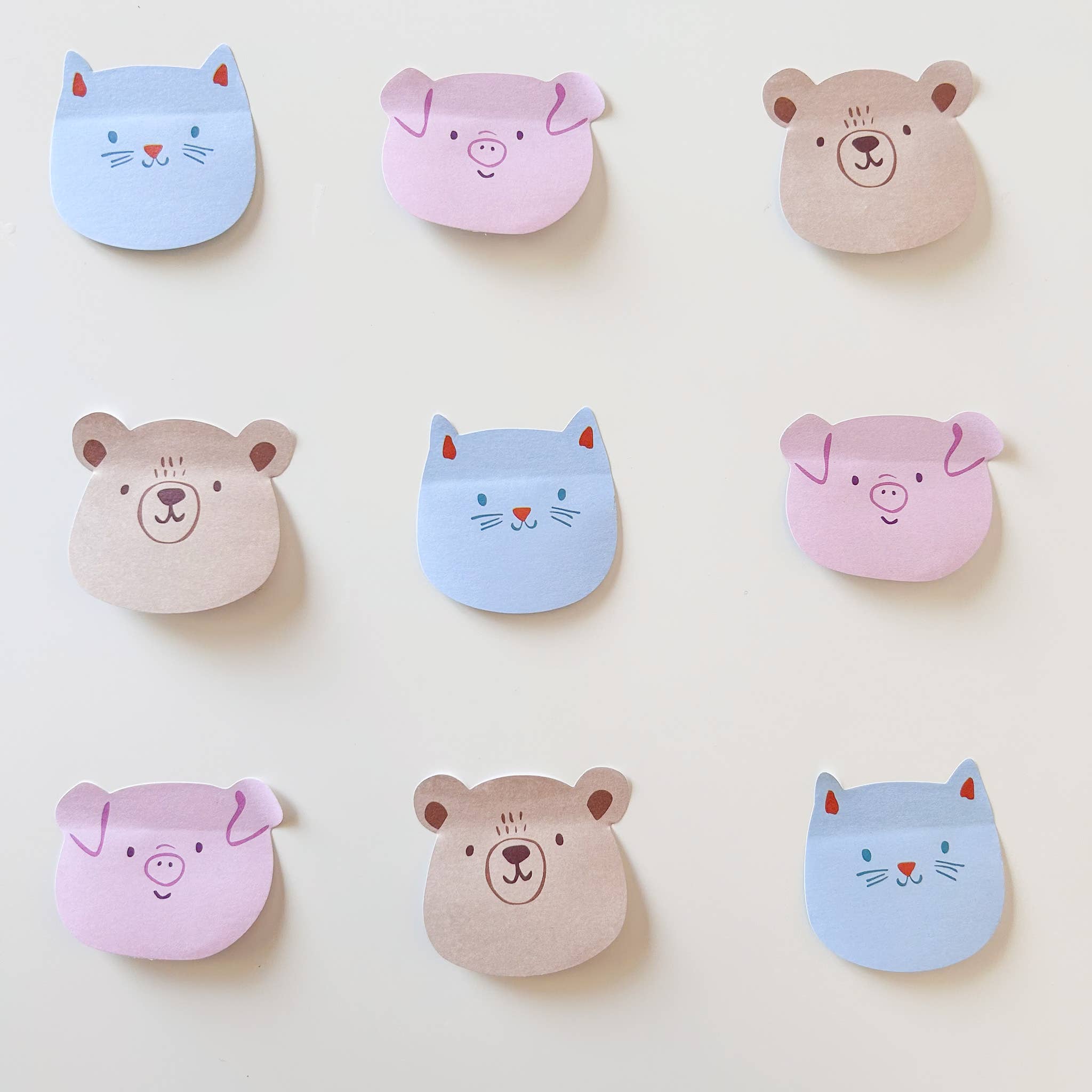 Cat Funny Faces Sticky Notes - Twirls + Twigs