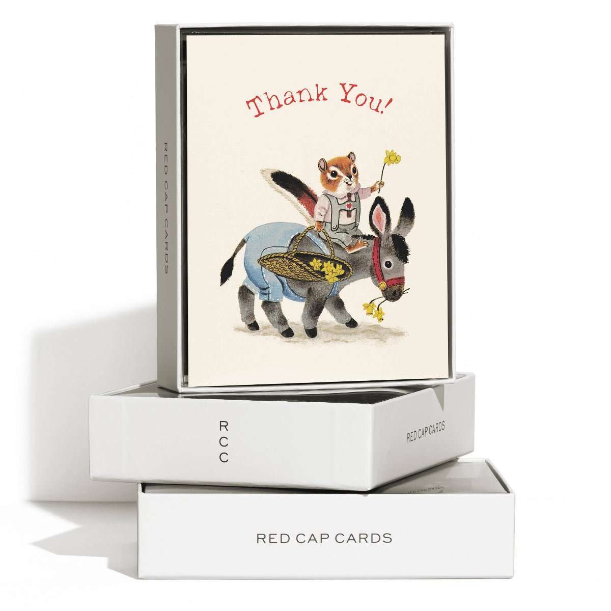 Richard Scarry Chipmunk and Donkey Greeting Card: Single - Twirls + Twigs