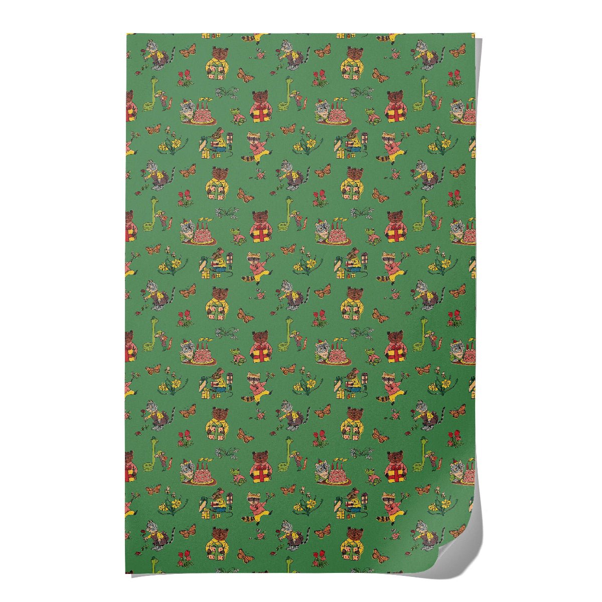Richard Scarry Critter Wishes Wrapping Paper: Roll of 3 Sheets - Twirls + Twigs