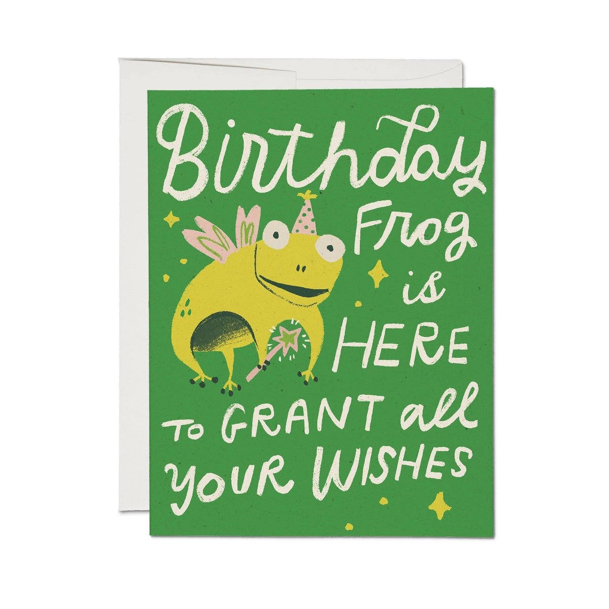 Birthday Frog Greeting Card: Single - Twirls + Twigs