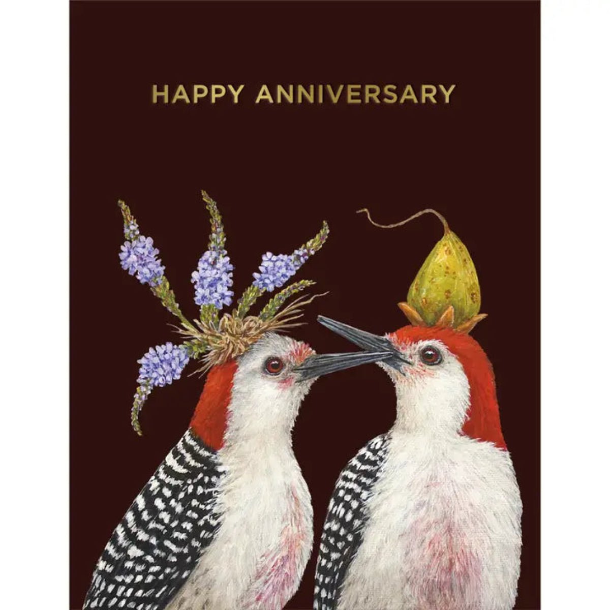 Anniversary Woodpeckers Card - Twirls + Twigs