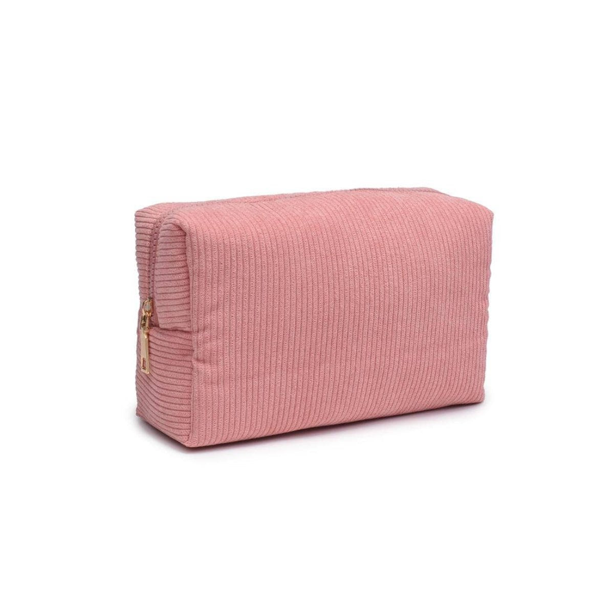 Cordially Yours - Corduroy Cosmetic & Travel Organizer Pouch: Cinnamon - Twirls + Twigs