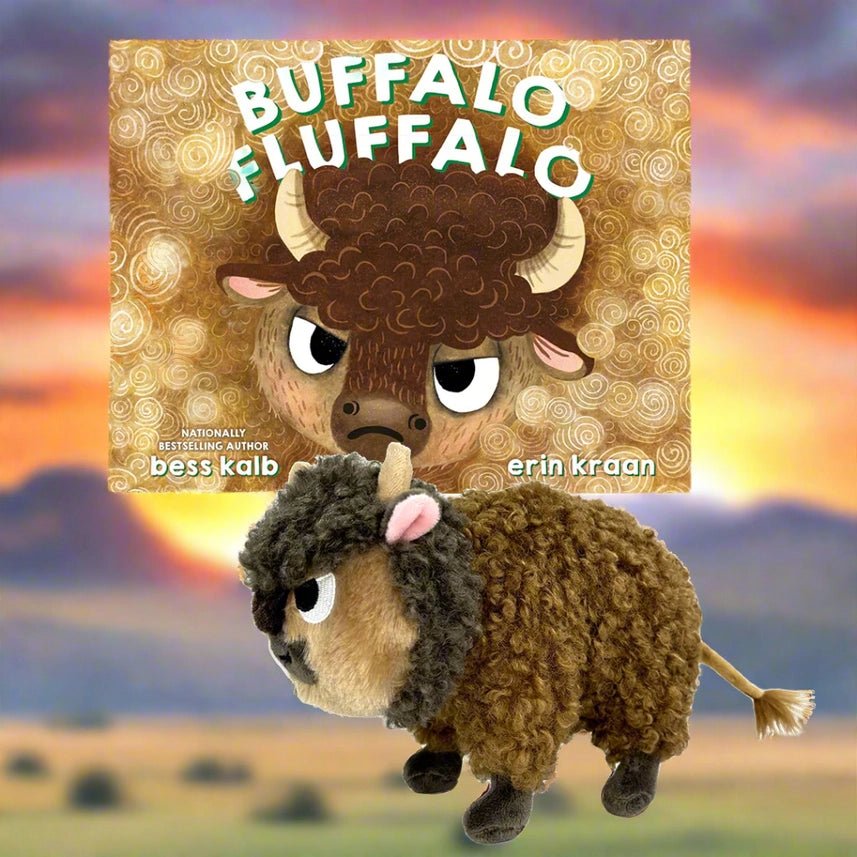 Buffalo Fluffalo Plush with Book - Twirls + Twigs