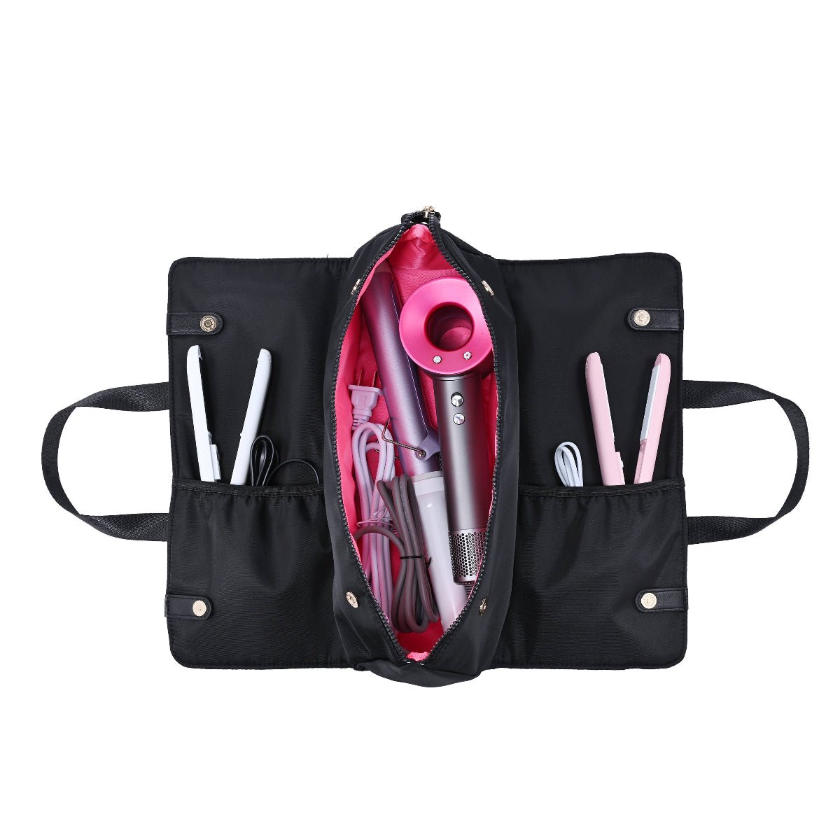 Beauty Voyager Hair Tools Travel Bag: Black - Twirls + Twigs