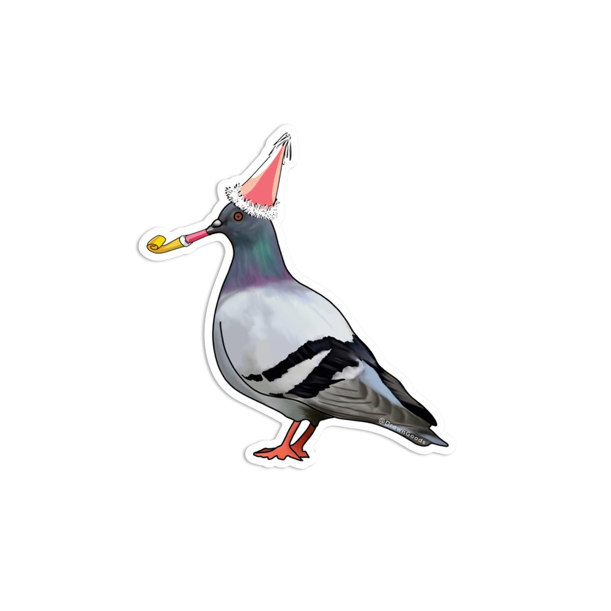 Party Pigeon Sticker - Twirls + Twigs