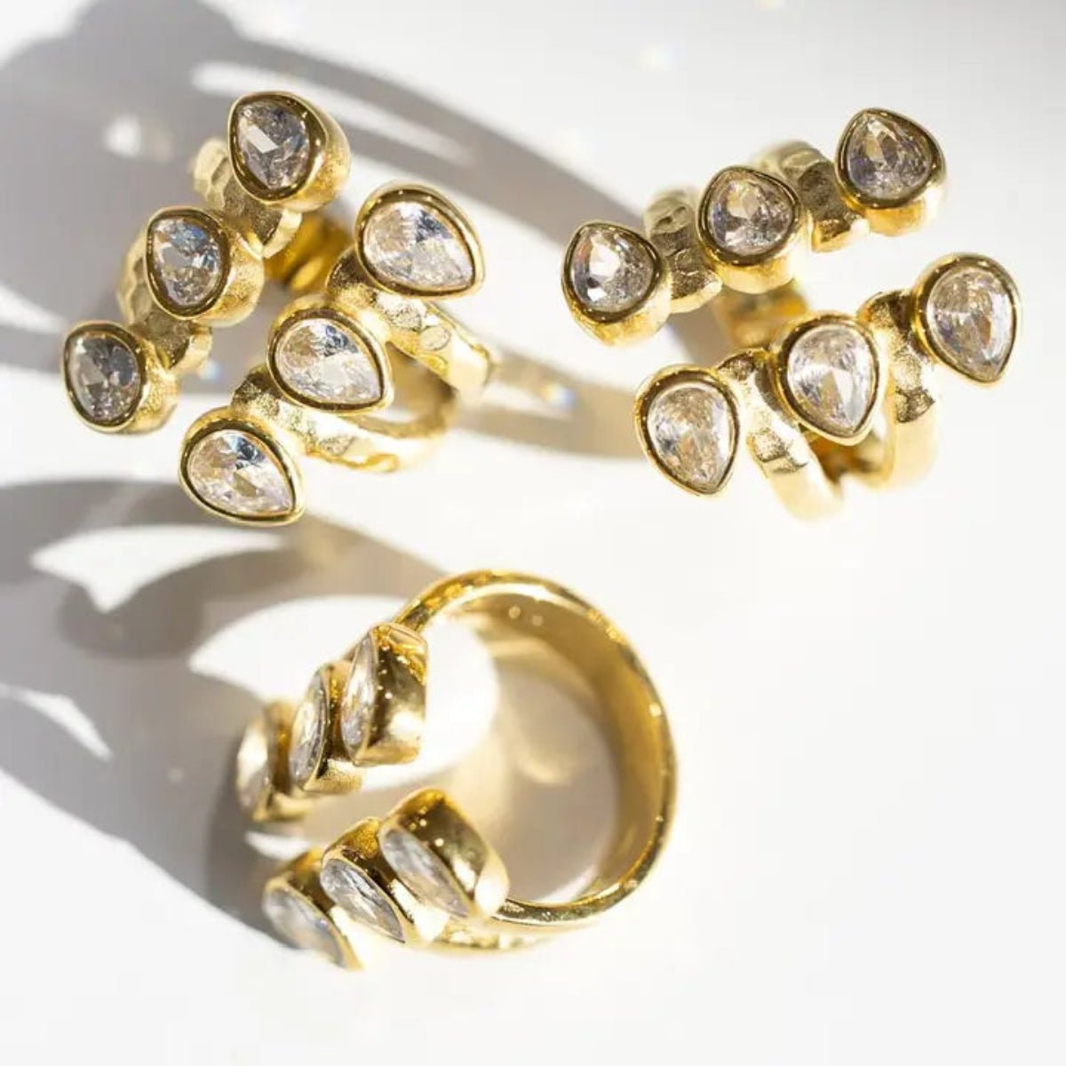 Roxanne Crystal Ring - Twirls + Twigs