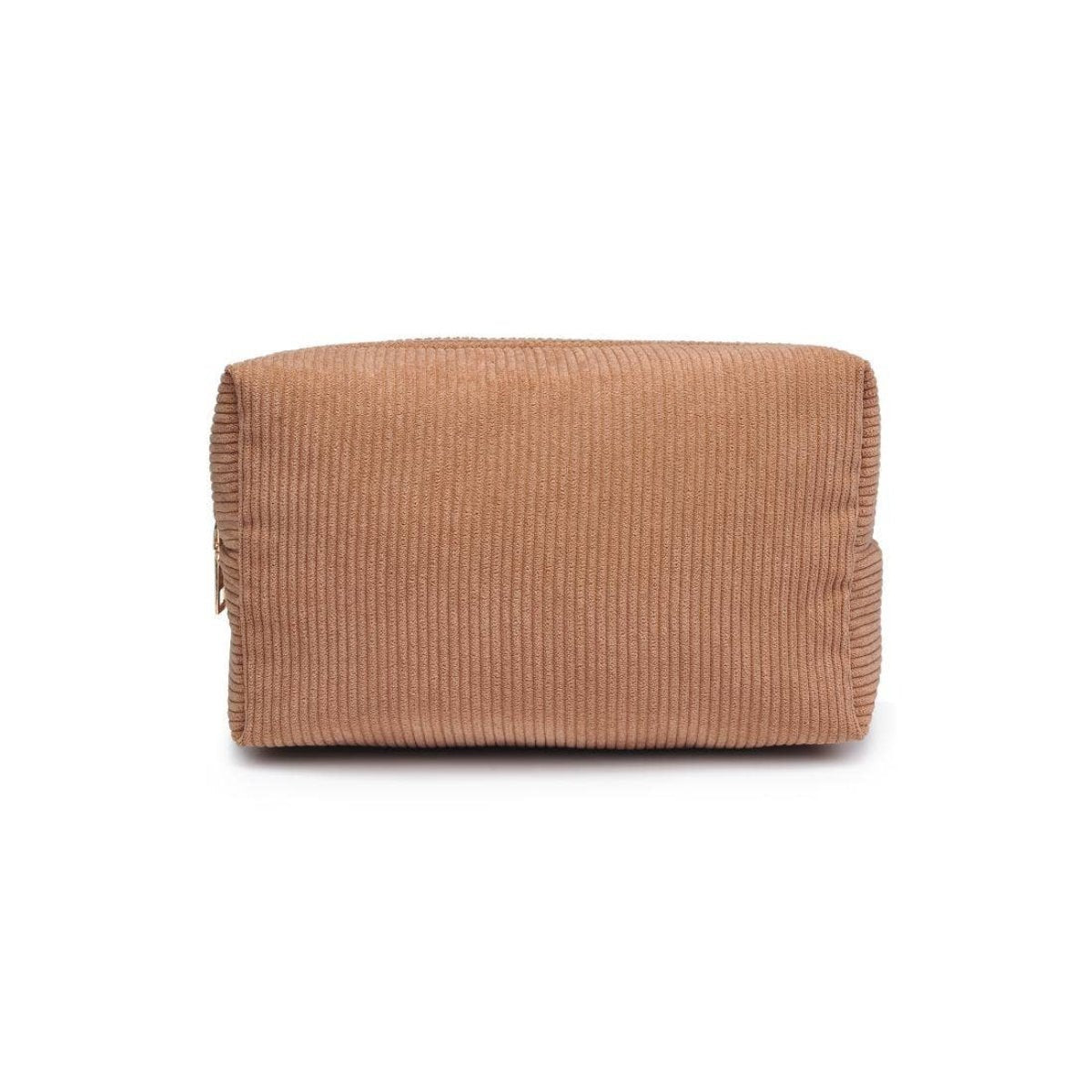 Cordially Yours - Corduroy Cosmetic & Travel Organizer Pouch: Natural - Twirls + Twigs