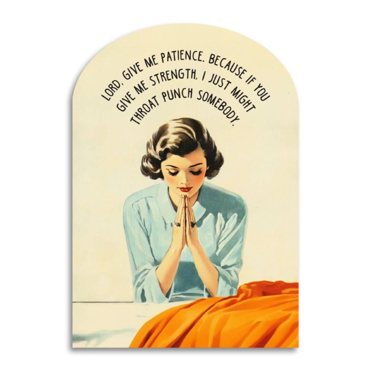 Lord, Give Me Patience - Prayer Greeting Card - Twirls + Twigs