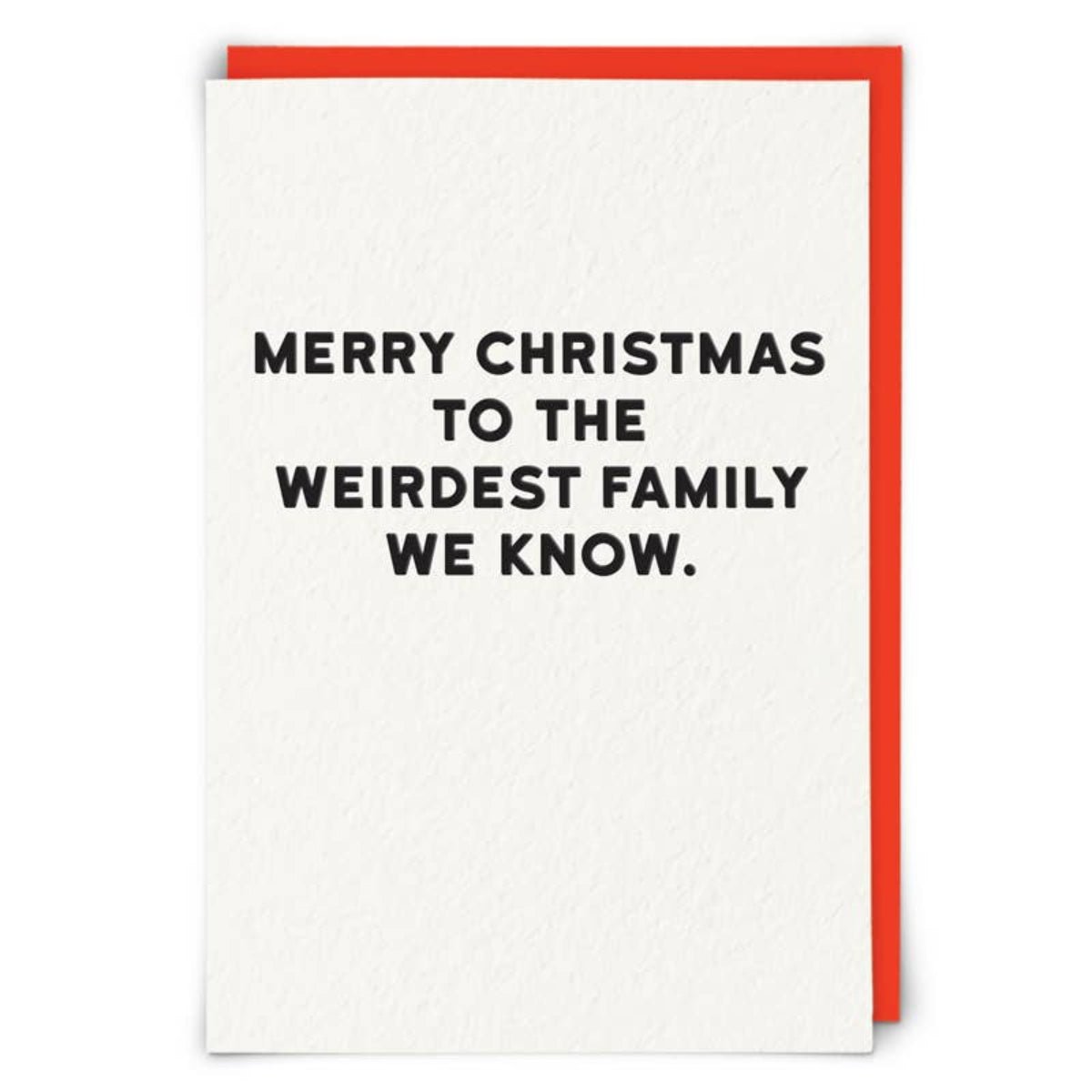 Weirdest Family Humor Holiday card - Twirls + Twigs