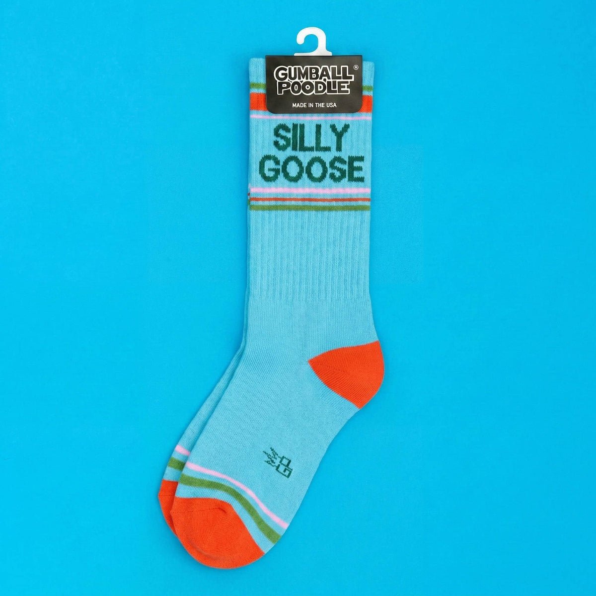 Silly Goose Gym Crew Socks - Twirls + Twigs