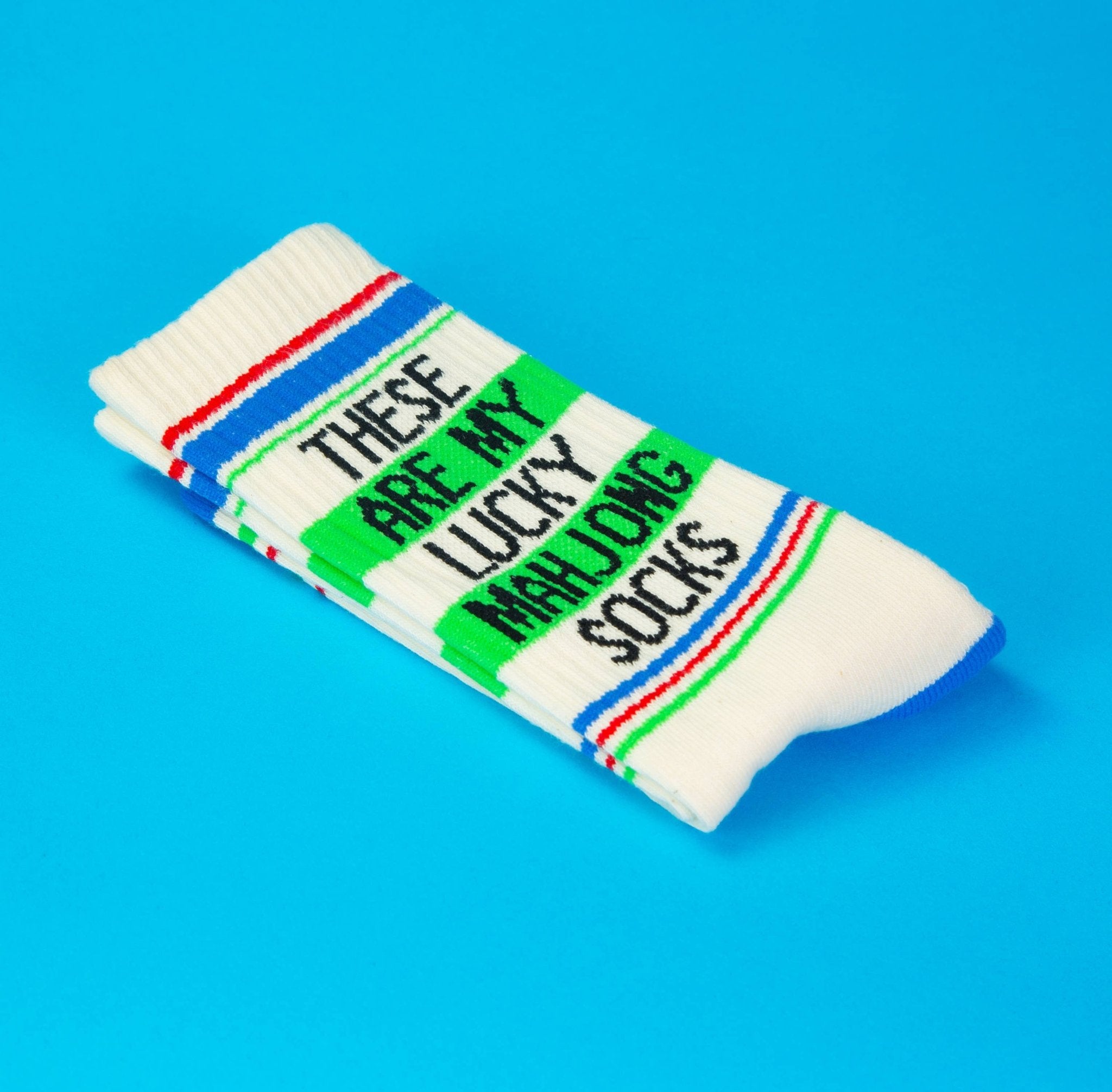 These Are My Lucky Mahjong Socks Gym Crew Socks - Twirls + Twigs