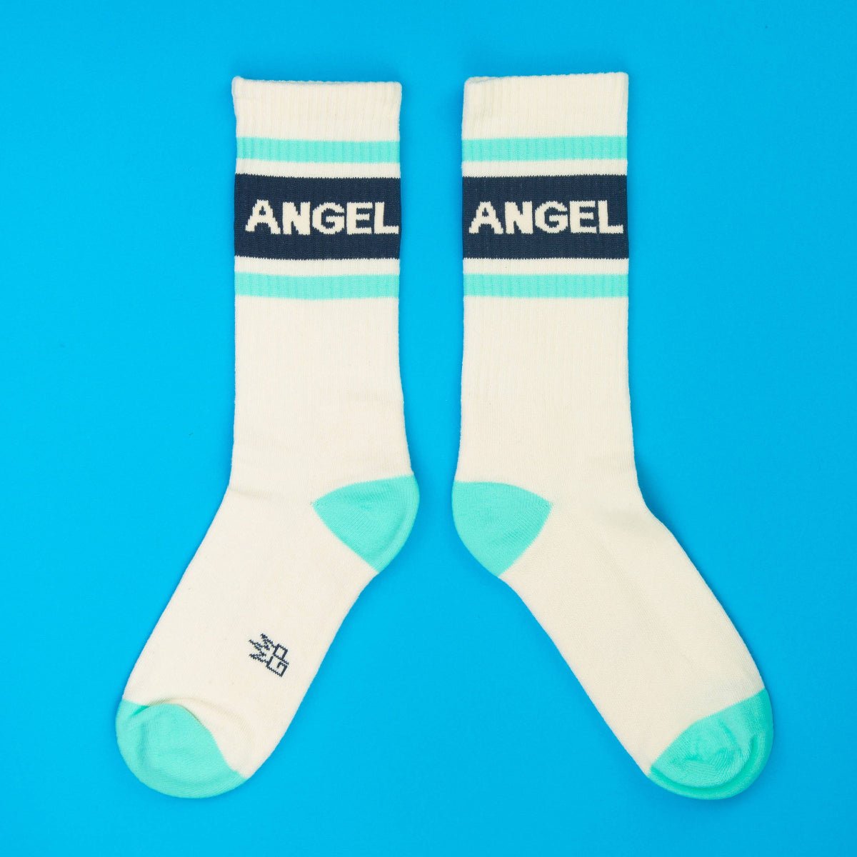 Angel Gym Crew Socks - Twirls + Twigs