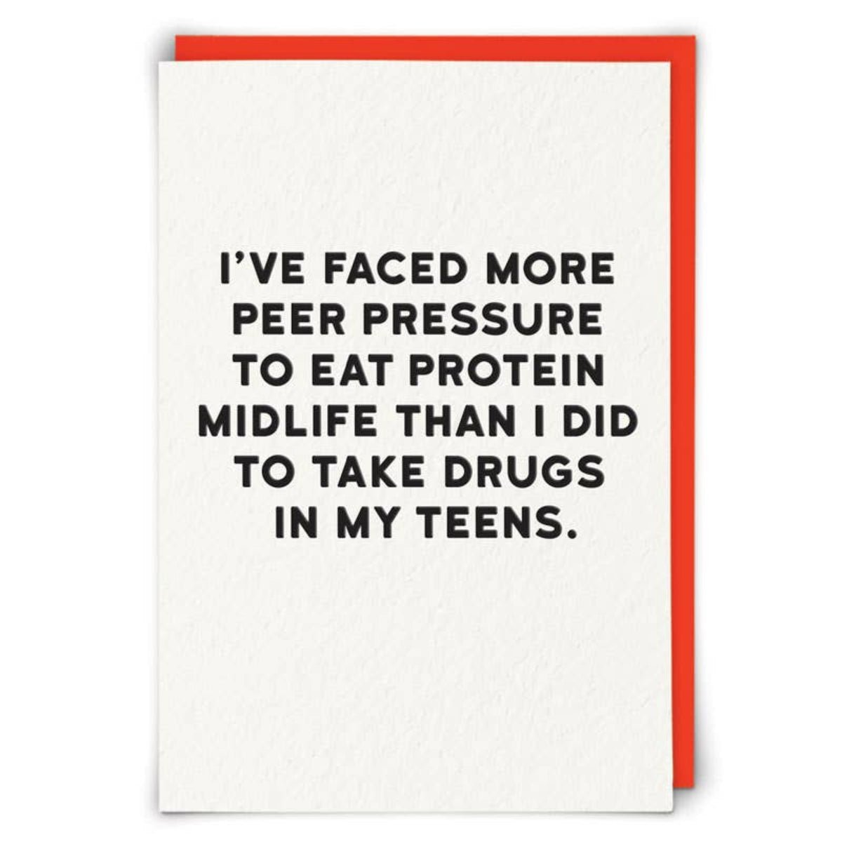 Protein Pressure Greetings Card - Twirls + Twigs