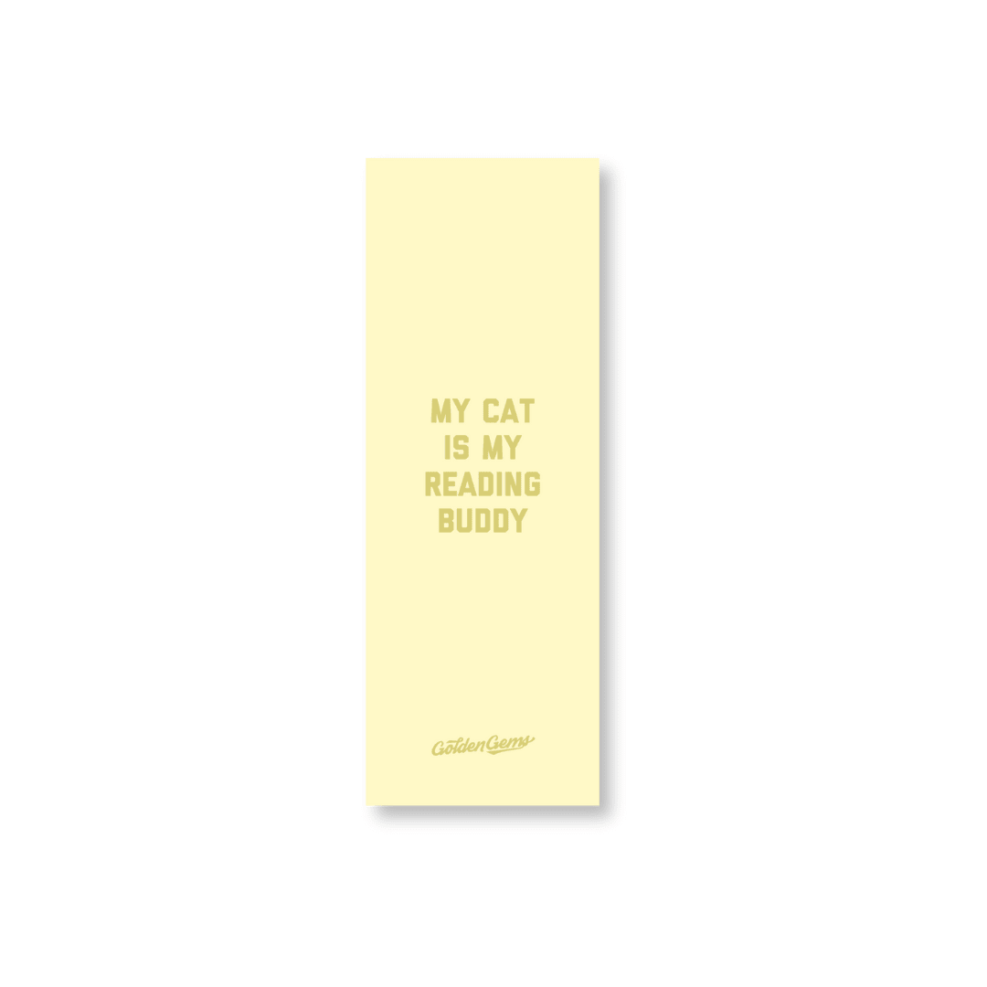 My Cat is My Reading Buddy Bookmark - Twirls + Twigs