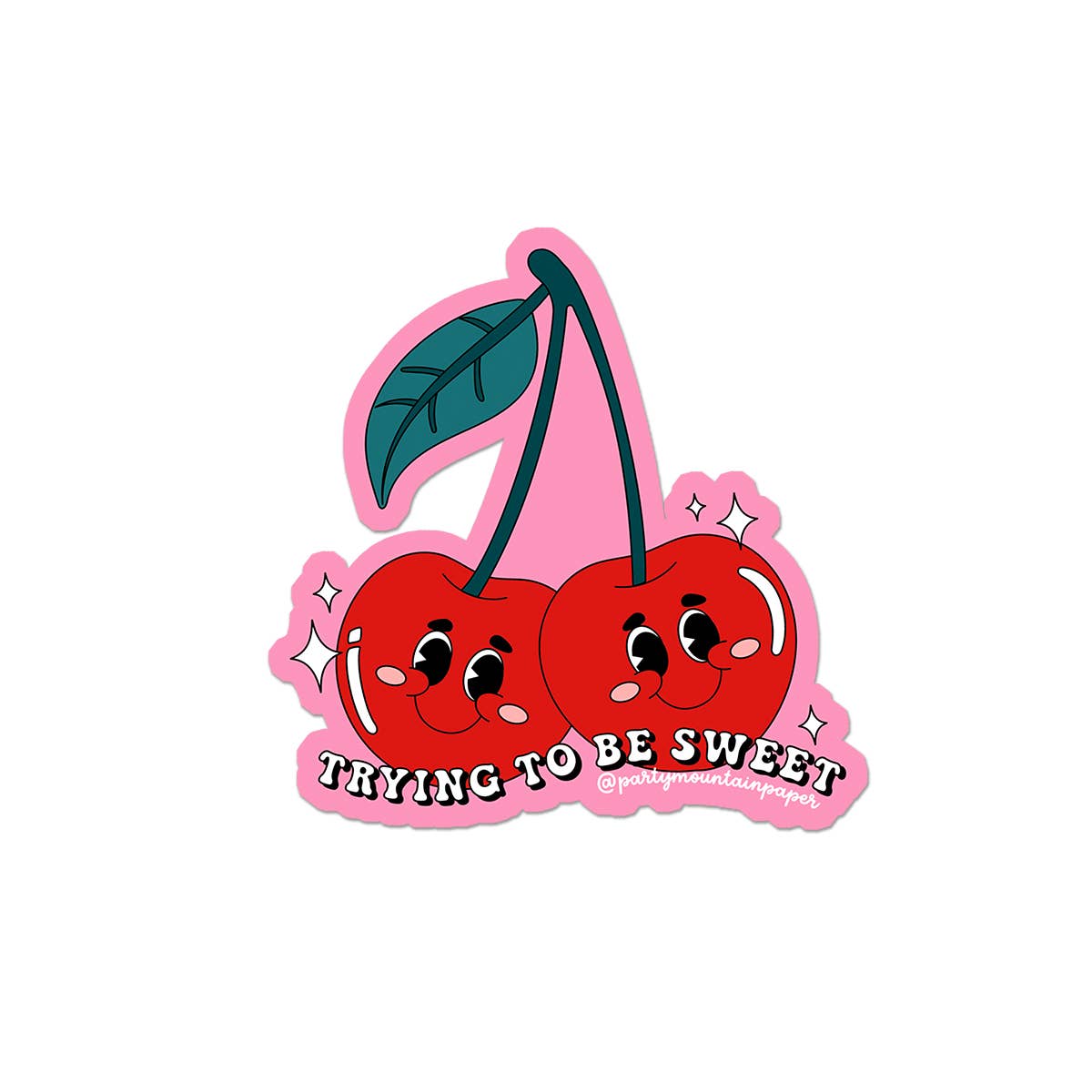 Trying To Be Sweet Sticker - Twirls + Twigs